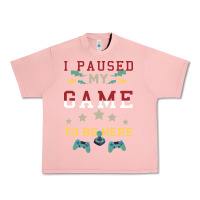 Salmon I Paused My Game To Be Here Urban Heavy Tee - Bettercallsaul