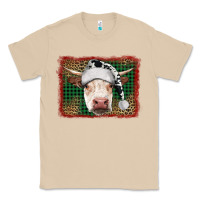 Mushroom Merry Christmas Hereford Cow With Background Classic Tee - RanaPortraitStore