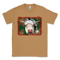 Toasted Coconut Merry Christmas Hereford Cow With Background Classic Tee - RanaPortraitStore