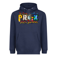 Navy So Long Pre K Hello Summer Heavyweight Hoodie - CowhideDigitalArt