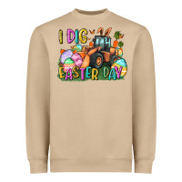 Mushroom I dig Easter Day Heavyweight Sweatshirt - CowGirlArtShop
