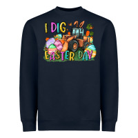Navy I dig Easter Day Heavyweight Sweatshirt - CowGirlArtShop