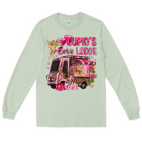 Matcha Cupid's love lodge with truck Valentine's Day Long Sleeve Tee - HowdyJamesFarm