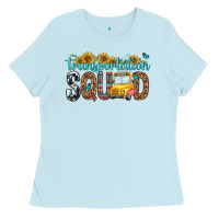 Baby Blue transportation squad Ladies Tee - NancyCooperArtShop