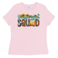 Bubblegum Pink transportation squad Ladies Tee - NancyCooperArtShop