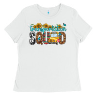 White transportation squad Ladies Tee - NancyCooperArtShop
