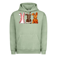 Pigment Oil Green western easter support bunny Urban Hoodie - Artiststas