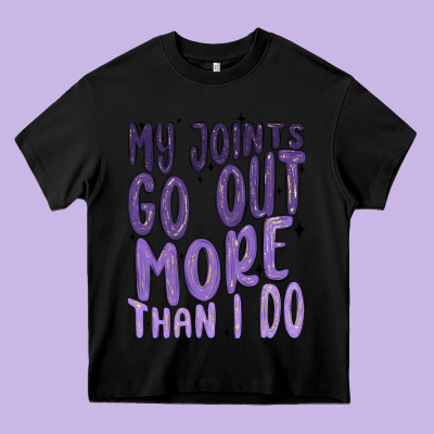 My Joints Go Out More Than ı Do Heavy Core Tee Designed By Maliassmallbusiness