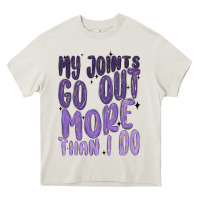 Cream my joints go out more than ı do Heavy Core Tee - MaliasSmallBusiness
