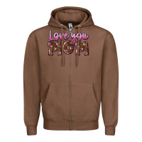 Chestnut love you mom Zipper Hoodie - FaDigitalArtStudio