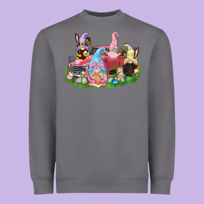 Easter Gnomies Truck  Easter Day Heavyweight Sweatshirt Designed By Cowgirlartshop