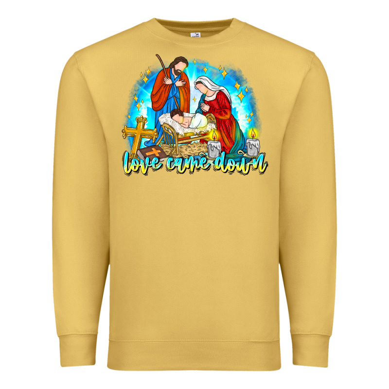 Love Came Down Premium Sweatshirt by CowhideDigitalArt | Teevron