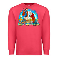 Cardinal Love Came Down Premium Sweatshirt - CowhideDigitalArt