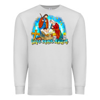 Dove Grey Love Came Down Premium Sweatshirt - CowhideDigitalArt