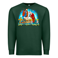 Sports Green Love Came Down Premium Sweatshirt - CowhideDigitalArt