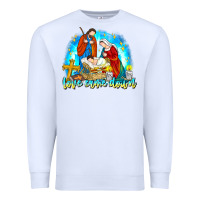 White Love Came Down Premium Sweatshirt - CowhideDigitalArt