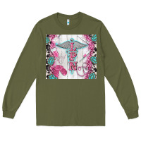 Army Green lpn Long Sleeve Tee - TumblerDesignByShophia