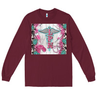 Burgundy lpn Long Sleeve Tee - TumblerDesignByShophia