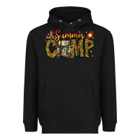 Black Summer Camp Heavyweight Hoodie - CowhideDigitalArt