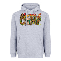 Heather Grey Summer Camp Heavyweight Hoodie - CowhideDigitalArt
