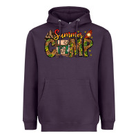 Plum Summer Camp Heavyweight Hoodie - CowhideDigitalArt