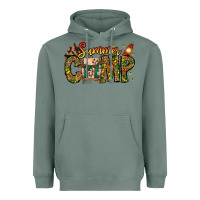 Sage Summer Camp Heavyweight Hoodie - CowhideDigitalArt