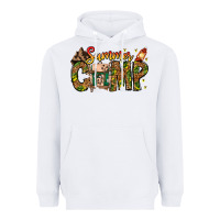 White Summer Camp Heavyweight Hoodie - CowhideDigitalArt