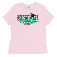 Bubblegum Pink senior graduated 2023 Ladies Tee - NancyCooperArtShop
