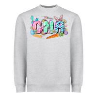 Heather Grey Easter CNA  Easter Day Heavyweight Sweatshirt - CowGirlArtShop