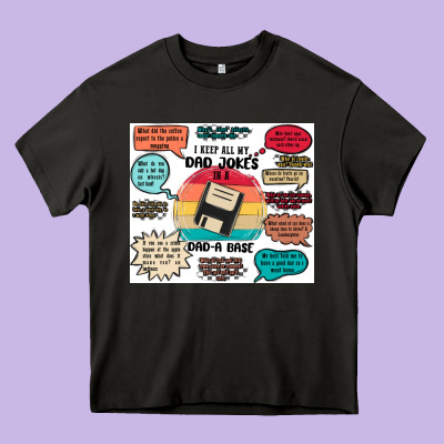 ı Keep All My Dad Jokes In A Dad A Base Heavy Core Tee Designed By Maliassmallbusiness
