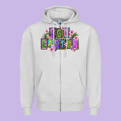 Egg And Easter Zipper Hoodie Designed By Fadigitalartstudio
