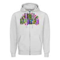 Dove Grey egg and easter Zipper Hoodie - FaDigitalArtStudio