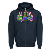 Navy egg and easter Zipper Hoodie - FaDigitalArtStudio