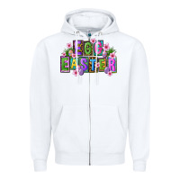 White egg and easter Zipper Hoodie - FaDigitalArtStudio