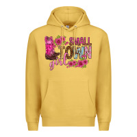 Antique Gold small town girl with flowers bbs Premium Hoodie - BundleAndBundleShop
