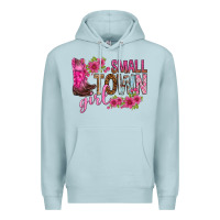 Blue Mist small town girl with flowers bbs Premium Hoodie - BundleAndBundleShop