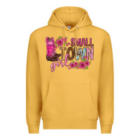 Mustard small town girl with flowers bbs Premium Hoodie - BundleAndBundleShop