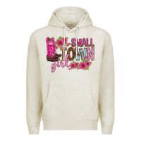 Oatmeal Heather small town girl with flowers bbs Premium Hoodie - BundleAndBundleShop