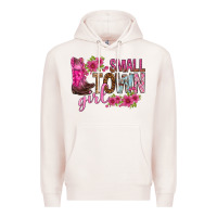Pale Pink small town girl with flowers bbs Premium Hoodie - BundleAndBundleShop