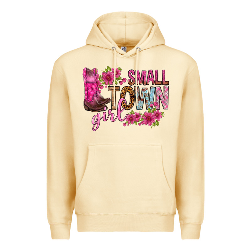 Small Town Girl With Flowers Bbs Premium Hoodie by BundleAndBundleShop | Teevron