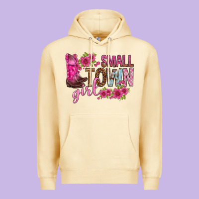 Small Town Girl With Flowers Bbs Premium Hoodie Designed By Bundleandbundleshop