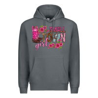Rock small town girl with flowers bbs Premium Hoodie - BundleAndBundleShop