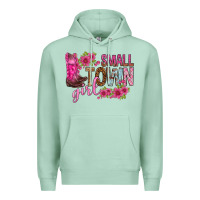 Seafoam small town girl with flowers bbs Premium Hoodie - BundleAndBundleShop