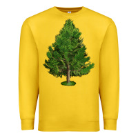 Lemon White Pine Tree Illustrations Premium Sweatshirt - LillyAllenDesigns