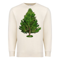 Sandshell White Pine Tree Illustrations Premium Sweatshirt - LillyAllenDesigns