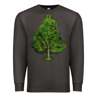 Smoke White Pine Tree Illustrations Premium Sweatshirt - LillyAllenDesigns