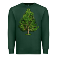 Sports Green White Pine Tree Illustrations Premium Sweatshirt - LillyAllenDesigns