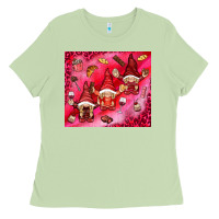 Matcha gnomies with food Ladies Tee - NancyCooperArtShop