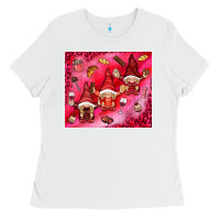 White gnomies with food Ladies Tee - NancyCooperArtShop