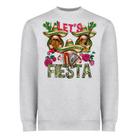 Heather Grey Let's fiesta with gnomies Mexico Heavyweight Sweatshirt - HowdyJamesFarm